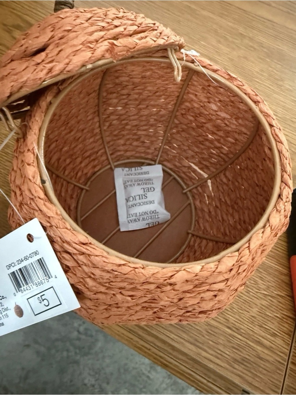 Target Woven Pumpkin Decor in Orange and Brown 10 Pack Assorted - Picture 3 of 5